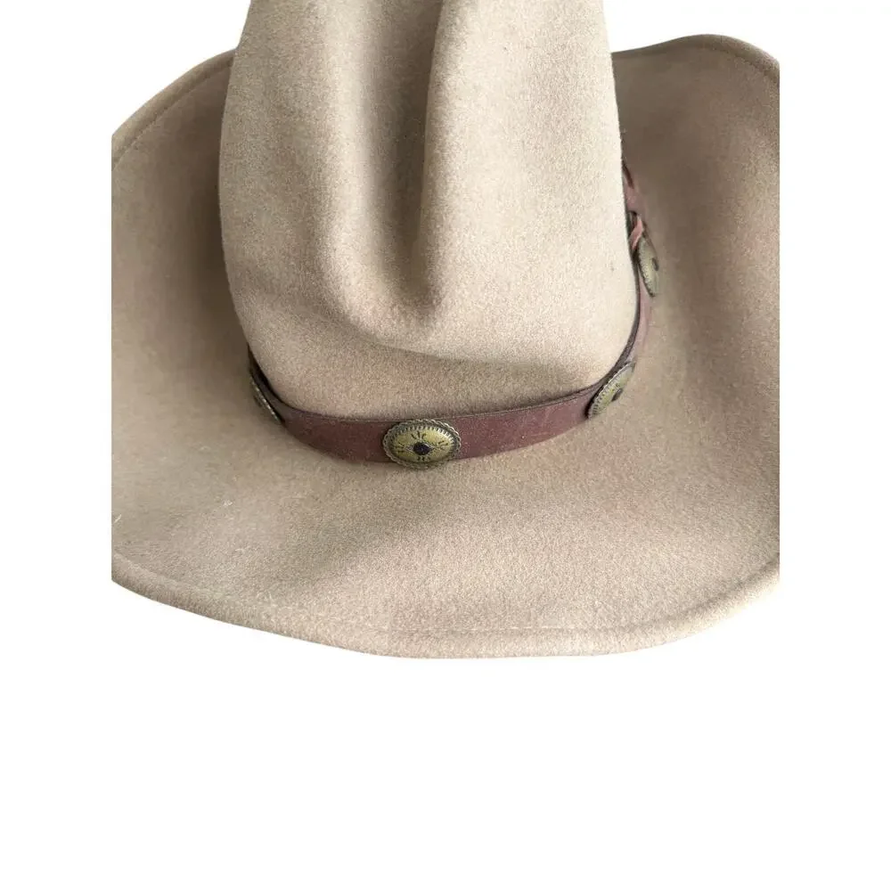 Cripple Creek Wigens Cowboy Hat Brown Size Medium